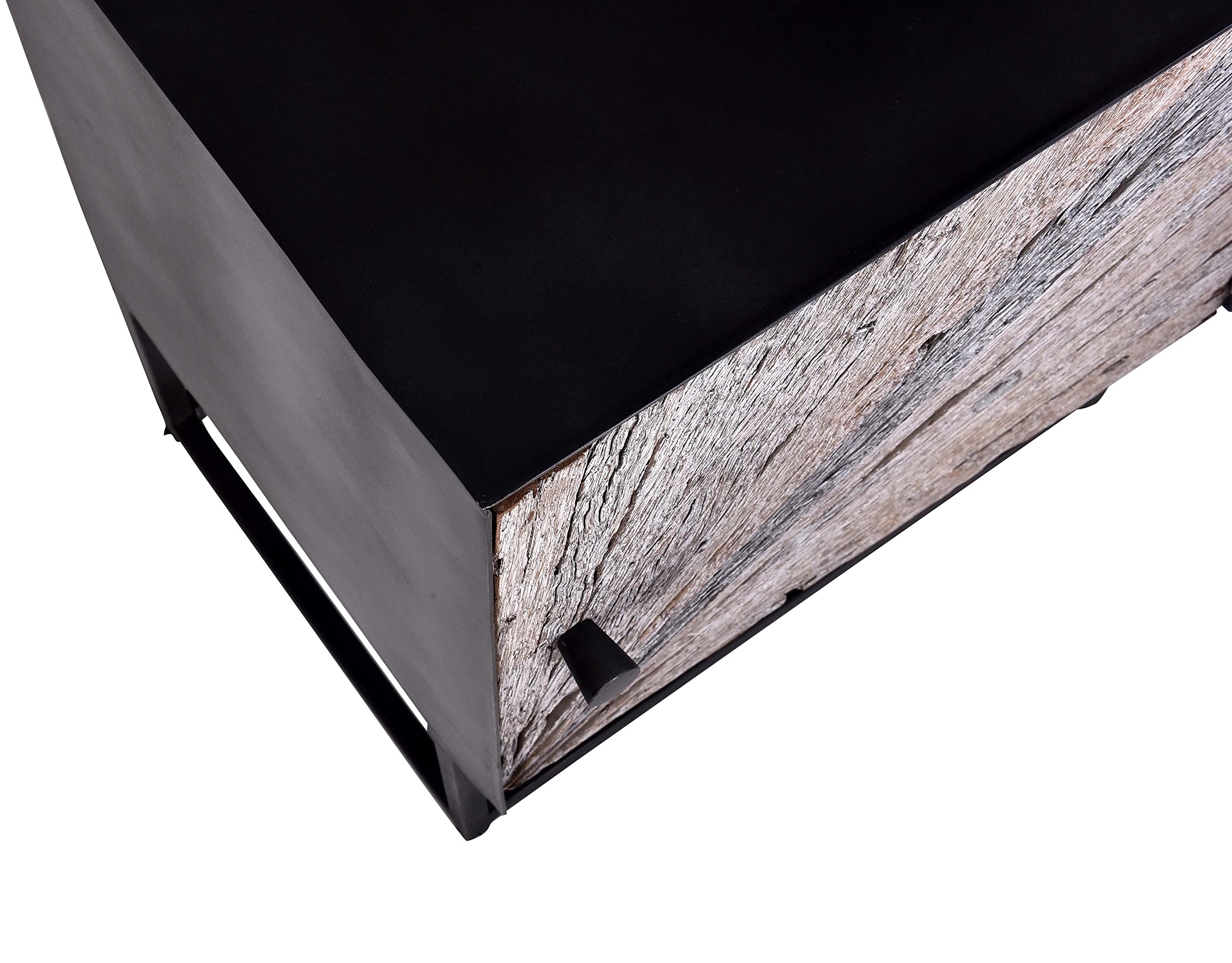Progressive Furniture nightstand, Gray/Black